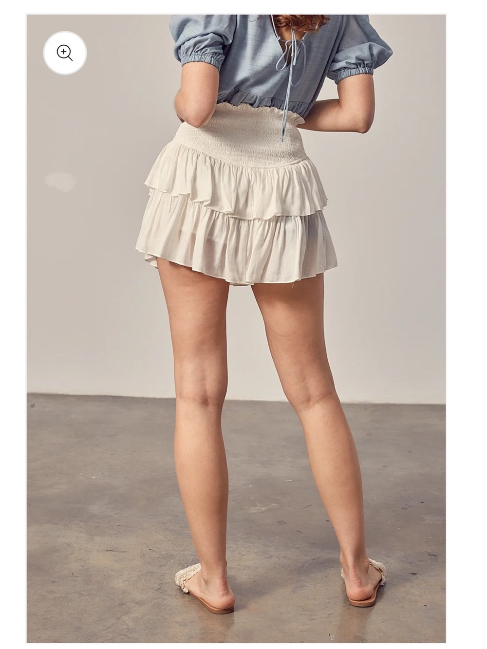 Mustard seed Black Tiered Ruffle Mini Skirt - Picture 4 of 13